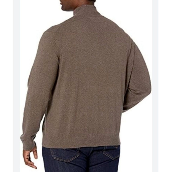 Michael Kors Mens 100% Merino Wool Baseball Jacket Brown Size 2XL - Picture 2 of 11